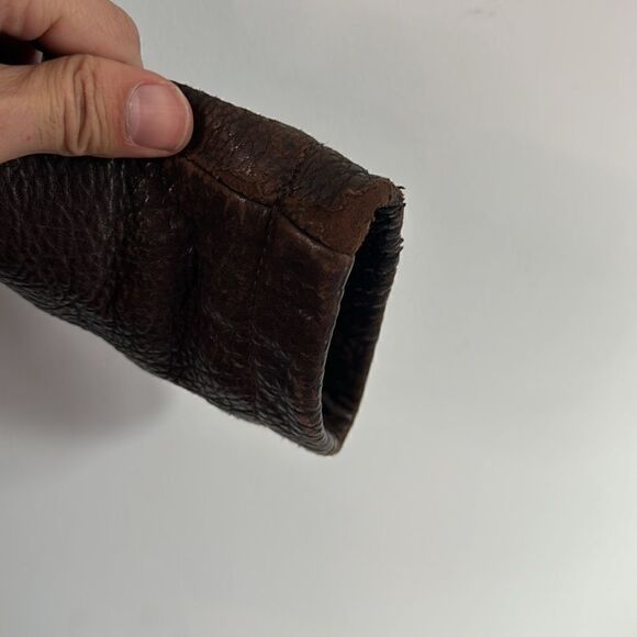 Marc New York Mens Brown Pebbled Leather Jacket - XL - Picture 8 of 9